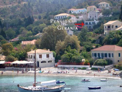 Pension Gerania أسوس المظهر الخارجي الصورة